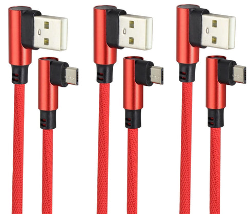 (23cm/9inch 90 Degree Micro USB Cable Right Angle USB 2.0 A Male to Micro Male Fast Sync & Charging Cable for Android, Samsung, LG,Huawei, Smartph...