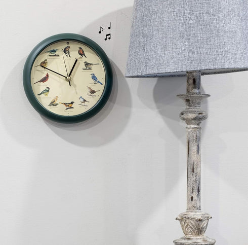 Mark Feldstein, The Original Singing Bird Clock, 8 Inch, Green...