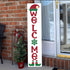 Christmas Welcome Stencils for Painting on Wood,Let It Snow Stencil for Porch Sign Merry Christmas Believe Snowman Drawing Templates for Shirts Pi...