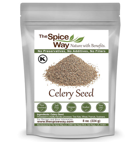 The Spice Way Celery Seed - premium whole seeds 8 oz...