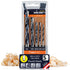 5 pcs Wood Drill Bit Set metric for Hard and Soft Wood - Extra Sharp Edges for Precise Holes and Effortless Drilling - Durable Drill Bit Kit for F...