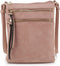 DELUXITY Essential Casual Functional Multi Pocket Double Zipper Crossbody Purse Bag Shoulder Bag for Women...