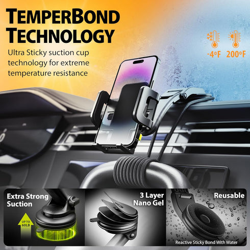 Bracketron TripGrip Wave Dashboard Cell Phone Mount for Car Hands Free Suction Cup Cradle Grip Stand Cellphone Holder......