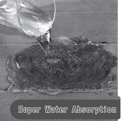 Yimobra Memory Foam Bathroom Rugs Sets 2 Piece - Super Soft Absorbent Quick Dry Bath Mat Set, Machine Washable Non Slip Floor Carpet for Tub Showe...