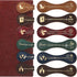 6 Pieces Christian Magnetic Book Markers Leather Magnetic Bible Bookmarks Inspirational PU Leather Magnetic Scripture Bookmarks Religious Book Mar...