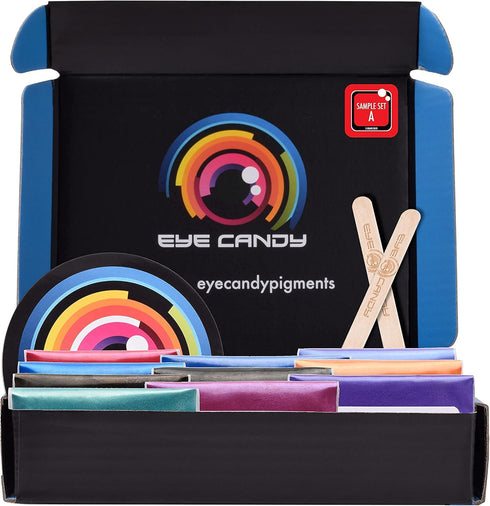 Eye Candy Pigments Variety Mica Pigment Powder Set A - Epoxy Resin Art - Woodworking - Cosmetic Grade Mica Powder - Bath Bombs - Pigment Powder Va...