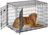 MidWest Homes for Pets Quiet Time Reversible Crate Pan Cover 36' Gray Floral/Fleece...