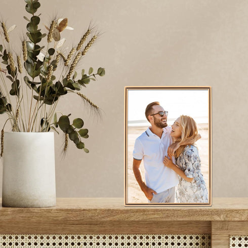 Lawrence Frames 5" W x 7" H Simply Gold Metal Picture Frame (670057)...