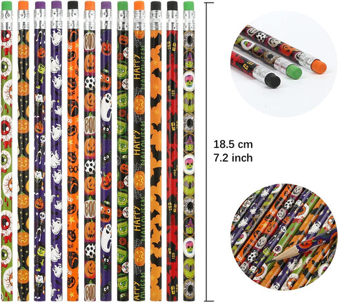 Kesote Halloween Pencils for Kids with Erasers for Halloween Party Favors Goodie Bags School Favors for Kids - Pack of 36...