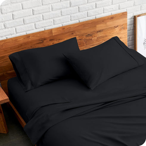 Bare Home Premium 1800 Ultra-Soft Microfiber Pillowcase Set - Double Brushed - Hypoallergenic - Wrinkle Resistant (Standard Pillowcase Set of 2, B...