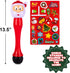 Light Up Christmas Santa Bubble Wand for Kids, 14 Inch Bubble Blower with Lights & Sound Effects, Bubbles for Kids Ages 1 2 3 4 5 6 Bubble Toys, C...