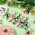 Landical 12 Sets Metal Beadable Keychain Bars with Wood Dog Paw Bone Beads Wooden Beads Bulk Pets Footprint Charm Animal Beads Keychain Kit for Ki...