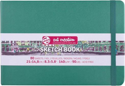 Talens Art Creation Sketch Book, Forest Green, 8.3 x 5.8, 80 Sheets (9314335M)...