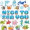 72 PCS Sea Life Paper Cutouts Under Sea Classroom Decorations Summer Ocean Bulletin Board Decor Tropical Fish Cutouts for School Classroom Bulleti...