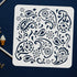 FINGERINSPIRE Paisley Stencil 11.8x11.8 inch Mandala Paisley Stencil Template Plastic Paisley Flowers Pattern Stencil Large Reusable Vintage Paisl...