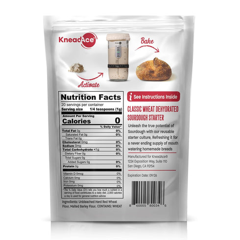 KneadAce Sourdough Starter Culture, Fast Activation Sour dough Starter, Your Cornerstone of Perfect Sourdough Bread Baking....