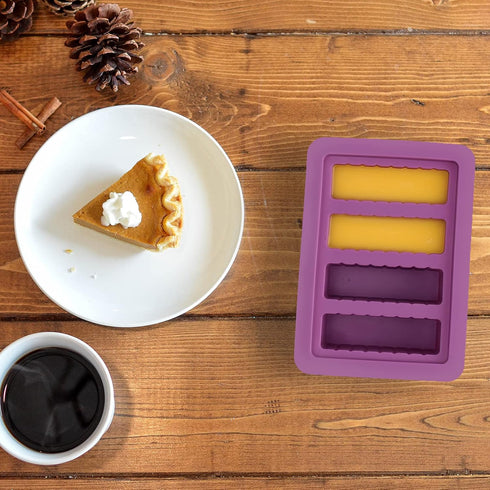 KeFanta Silicone Butter Mold, Butter Molds Tray with Lid,Large Butter Maker with Food Grade Silicone Spatulas,Rectangle Container for Brownies,Hom...
