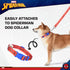 Marvel Comics 4 Foot (48 inch) Cute Spiderman Logo Dog Leash Easily Attaches to Any Dog Collar or Harness | Red...