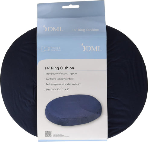 DMI Seat Cushion Donut Pillow and Chair Pillow for Tailbone Pain Relief, Hemorrhoids, Prostate, Pregnancy, Post Natal, Pressure Relief and Surgery...