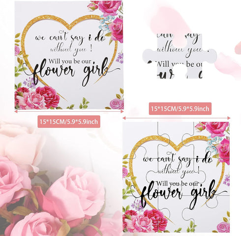 Flower Girl Puzzle Game, Cute We Can't Say I Do without You, Flower Girl, Puzzle Game for Children, Weddings, Bridesmaids, Adults, Families, Parti...