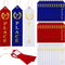 45 Pieces Award Ribbons 1st, 2nd, 3rd Place Flat Carded Set First Place Prizes with Event Card and Rope for Competition, Sports Event, School, Con...