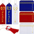 45 Pieces Award Ribbons 1st, 2nd, 3rd Place Flat Carded Set First Place Prizes with Event Card and Rope for Competition, Sports Event, School, Con...