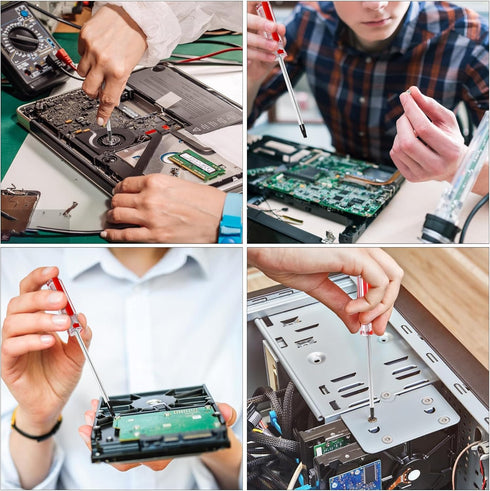 T20 Torx Security Screwdriver with Magnetic Tip Plastic Grip Torx Screwdriver for Computer Repairing, Automobile Tools, and Home Appliances, 100mm...