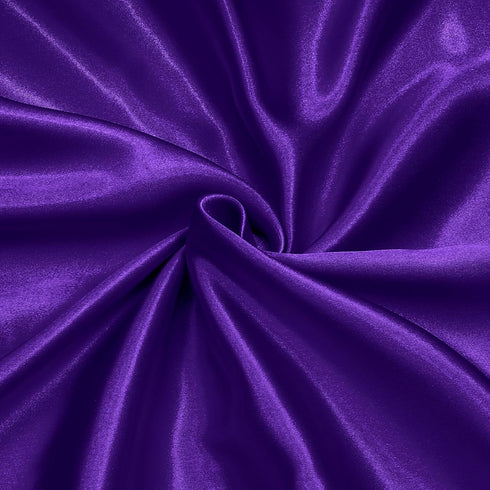 Homiest Purple Satin Fabric by The Yard, 1 Yard x 58 Inch Charmeuse Satin Fabric Silky & Shiny Cloth Fabric, Smooth Bridal Satin Fabric for Weddin...