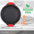 NutriChef Non Stick Round Cake Pan, Kitchen Essential Metal Bakeware with Silicone Handles, Durable, Easy-to-Clean, Dishwasher Safe, PFOA, PFOS, P...