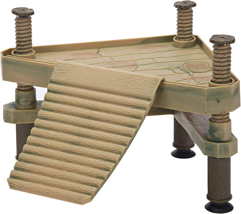 Penn-Plax Reptology Floating Turtle Pier and Basking Platform – Decorative, Functional, and Naturally Inspired – Small...