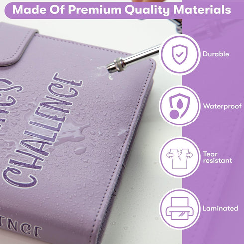 100 Envelopes Money Saving Challenge, Money Saving Binder with Cash Envelopes, Savings Challenges book with envelopes, Finance Books and Bill Orga...