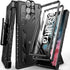 FNTCASE for Samsung Galaxy S22 Ultra Case: Built-in Screen Protector & Kickstand & Belt-Clip Holster, Extra Front Frame Full-Body Dual Layer Rugge...