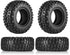 COOWOO 1.0 Inch RC Rubber Tires Upgrade Parts for 1/24 SCX24 and 1/18 TRX-4M RC Crawler Cars - Better Traction, Realistic Look, and Long-Lasting P...