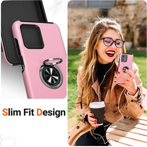 JAME for Moto G Stylus 5G 2023 Case, Slim Soft Shockproof Protective Case for Motorola G Stylus 5G Case 2023, with Invisible Ring Kickstand for Mo...