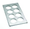 TableCraft Products T8 12.75" x 7" 8 Hole Bottle Holder, Stainless Steel Template...