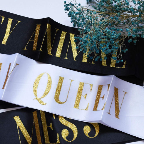 Birthday Gifts Sash Set Birthday Queen Women Birthday Party Supplies Fun Party Favors Decorations...