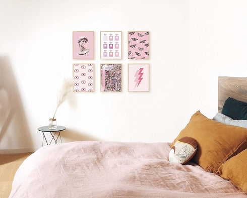 HAUS AND HUES Gum Poster David Bubble Pop Art Pop Art Wall Decor Pink Pictures Wall Decor Pink Posters for Room Aesthetic Unframed 12” x 16”...