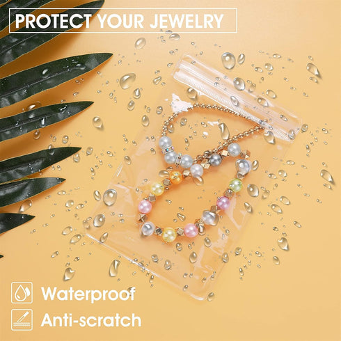 60 Pack Clear Plastic Jewelry Bags, Small Bags for Jewelry Anti Tarnish Jewelry Storage Bags Jewelry Pouches...