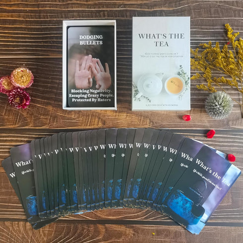 What's The Tea? Relationships Oracle Cards, Life Oracle Deck, Oracle Cards Deck for Beginners, Interpreting Our Career and Life Relationships...