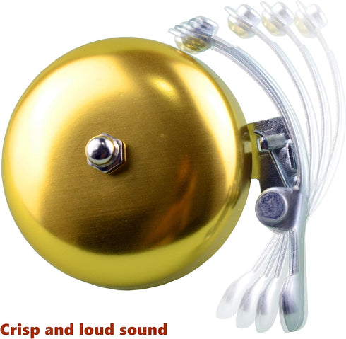 Classic Bike Bell, Loud Crisp Clear Sound Bicycle Bells Accessories for Adults Youths, Stylish Bike Horn for Road Bike, Mountain Bike...