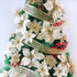 Supla 24 Pack Christmas Gold Glitter Poinsettia Flowers Picks Christmas Tree Ornaments 5.9" Wide for Gold Christmas Tree Wreaths Garland Holiday S...