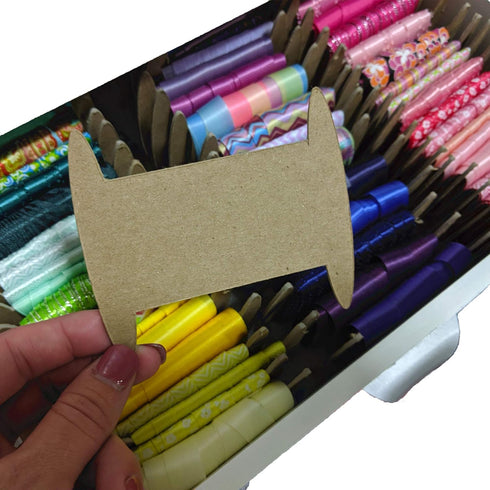 Ribbon Storage Ribbon Spools (50 spools) - Craft Organizer-Wrapping Paper Storage-Bin-Storage Cabinet Organization-Twine Storage Wrapping GiveThan...