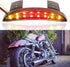 Motorcycle Chopped Rear Fender Edge LED Brake License Plate Tail Light Stop Running Light Turn Signal Lamp Compatible with Harley Sportster XL883N...