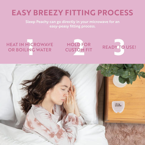 Sleep Peachy Night Guard for Women - Pack of 2 Mouth Guard for Teeth Grinding, Clenching and Bruxism (Clear)...