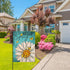 Hello Spring Daisy Flower Garden Flag Double Sided, Floral Butterfly Decorative Yard Outdoor Home Small Decor, Summer Farmhouse Burlap Outside Hou...