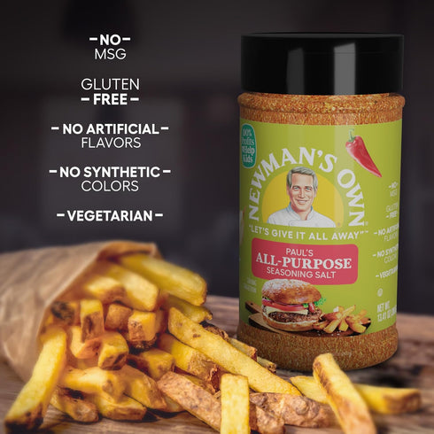 Newman's Own Paul’s All-Purpose Seasoning; Perfect Spices for Cooking; No MSG, Gluten Free, Kosher; 13.41 Oz. Bottle...