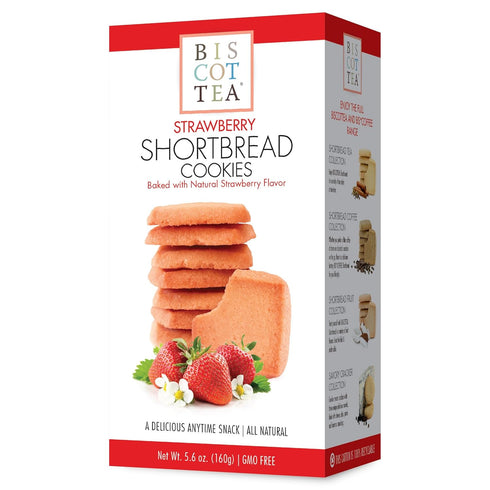 BISCOTTEA Strawberry Shortbread Cookie (8 Cookies)...