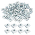 uxcell 60Pcs M4 T Nut Tee Sliding Slot Nuts, T-Slot Nut Hammer Nut Block Square Nuts Fastener Carbon Steel Nickel Plated for Aluminum Extrusion Pr...