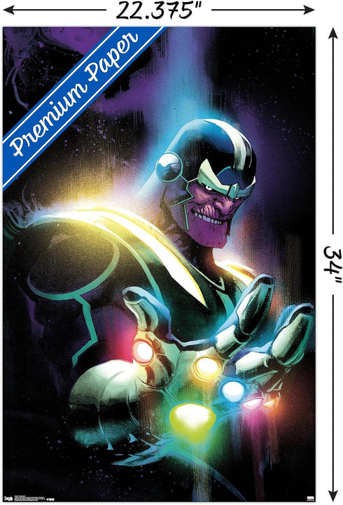 Trends International Marvel Comics - Thanos - Cover #13 Wall Poster, 22.375" x 34", Premium Poster & Clip Bundle...