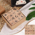 Plant Wooden Rubber Stamps Set - 16 PCS Small Vintage Flower Moon Bowtie Stamps Kit for Scrapbook,DIY Craft Card,Painting,Photo Album (Plant Rubbe...